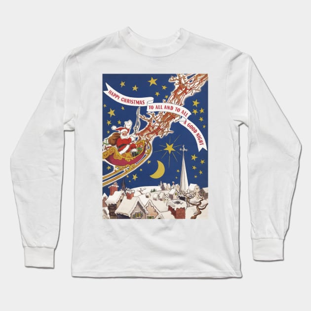 Twas the Night Before Christmas Long Sleeve T-Shirt by MasterpieceCafe